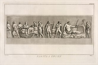 Nascita di Ercole, Il museo Pio-Clementino, Visconti, Ennio Quirino, 1751-1818, Visconti, Giovanni Battista, d. 1722, Engraving