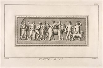 Trionfo di Bacco, Il museo Pio-Clementino, Visconti, Ennio Quirino, 1751-1818, Visconti, Giovanni Battista, d. 1722, Engraving