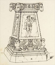 Plate 58. An Altar from Cavacippi, A collection of antique vases, altars, paterae, tripods, candelabra, sarcophagi, andc.