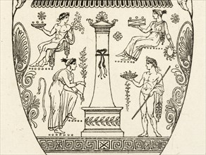 Plate 25. From a Vase in the British Museum, A collection of antique vases, altars, paterae, tripods, candelabra, sarcophagi
