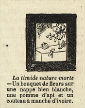 La timide nature morte, Marcelin, 1830-1887, Photomechanical process, 1866, From La Vie Parisienne, May 5, 1866)