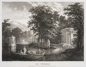 Le Temple, Collection des tableaux en gouache et des dessins de Salomon Gessner, Gessner, Salomon, 1730-1788, Kolbe, Carl