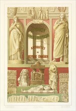 Title Plate, Antiquités du Bosphore Cimmérien conservé es au Musée impérial de l'Ermitage, Lithography, 1854, Chromolithograph