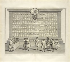 Freemasons, Ceremonies et coutumes religieuses de tous les peuples du monde, Dubourg, Louis Fabricius, 1693-1775, Engraving