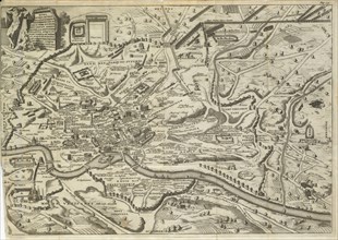 Map of Rome, L'ancienne Rome: la principale des villes de l'Europe, avec toutes ses magnificences et ses delices: nouvellement