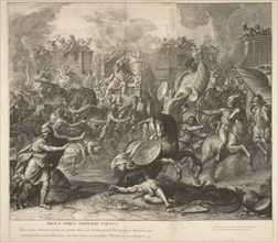 Battle of Arbela: detail, Battles of Alexander, Audran, Gérard, 1640-1703, Le Brun, Charles, 1619-1690, Etching, engraving