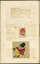 French textile manuscript, ca. 1820, ca. 1820, an instruction manual for a school associated with a manufactory