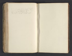 Sketchbook, Percier, Charles, 1764-1838, pencil, ink, wash, 1790, The sketchbook, attributed to the architect Charles Percier