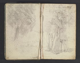 Sketchbook, Percier, Charles, 1764-1838, pencil, ink, wash, 1790, The sketchbook, attributed to the architect Charles Percier
