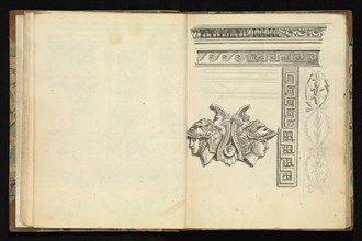 Sketchbook of ornamental and decorative designs, 18th century, pencil, pen, and wash drawings, Late 18th century, The sketchbook