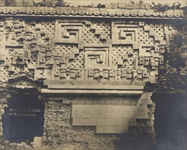 Governor's Palace, Uxmal, Mexico): detail of facade frieze, Views of Aztec, Maya, and Zapotec ruins in Mexico, Charnay, Désiré