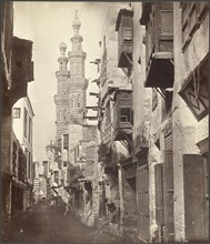 Street in Cairo, Egypt, orientalist photography, Robertson and Beato, Albumen, ca. 1857, Robertson and Beato--signed in negative