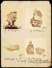 Mexican ceramic masks and figures, Augustus and Alice Dixon Le Plongeon papers, 1763-1937, bulk 1860-1910, Le Plongeon, Augustus