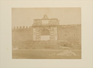 Fortificazioni esterne a Porta S. Giovanni, Fotografi di Roma 1849, Lecchi, Stefano, 19th century, c. 1849, salted paper prints