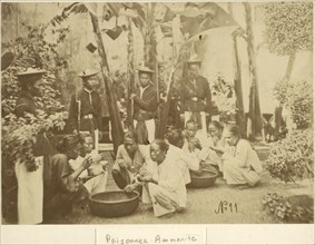Prisonner ammanite, Views of French Indochina, Gsell, Emile, 1838-1879, Albumen, between 1866 and 1879, Shows a group