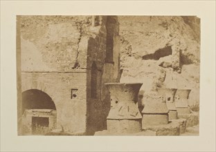Pompei Casa del Forno, Fotografi di Roma 1849, Lecchi, Stefano, 19th century, salted paper prints, 43 x 31 cm., photographic