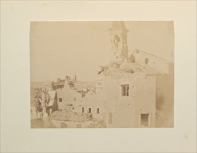 San Pietro Montorio, Fotografi di Roma 1849, Lecchi, Stefano, 19th century, c. 1849, salted paper prints, 43 x 31 cm