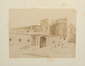 Primo casino in Villa Borghese, Fotografi di Roma 1849, Lecchi, Stefano, 19th century, c. 1849, salted paper prints, 43 x 31 cm