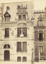 Facade of a hotel designed by the architect Stephen Sauvestre, Etudes de façades, Lampué, Pierre, fl. 1865-1890, Sauvestre
