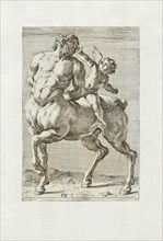 Centaurus amoris captiuus, Segmenta nobilium signorum e statuaru, Perrier, François, 1590?-1656?, Engraving, 1638, 3/4 front