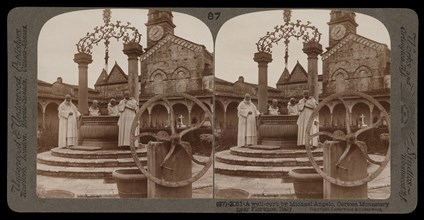 Certosa Monastery near Florence, A well-curb by Michaelangelo, Certosa Monastery near Florence, Stereographic views of Italy
