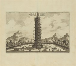 La tour de porcelaine, Legatio batavica ad magnum Tartariæ chamum Sungteium, modernum Sinæ imperatorem, Nieuhof, Johannes, 1618