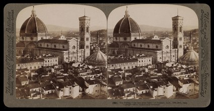 The Duomo the very great heart of Florence, Stereographic views of Italy, Underwood and Underwood, Underwood, Bert, 1862-1943