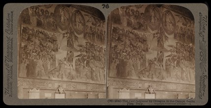 Last Judgement by Orcagna in the Campo Santo, Stereographic views of Italy, Underwood and Underwood, Underwood, Bert, 1862-1943