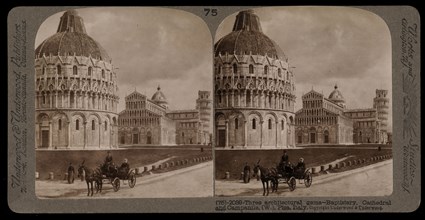 Three architectural gems, Stereographic views of Italy, Underwood and Underwood, Underwood, Bert, 1862-1943, stereograph