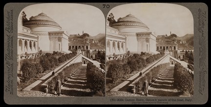 Genoa, Campo Santo, Genoa, Stereographic views of Italy, Underwood and Underwood, Underwood, Bert, 1862-1943, stereograph