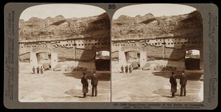 Rome, Baths of Caracalla, Rome, Stereographic views of Italy, Underwood and Underwood, Underwood, Bert, 1862-1943, stereograph