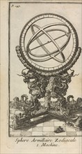 Sphere armillaire zodiacale, Nouveaux memoires sur l'etat present de la Chine, Ertinger, Franz, 1640-ca.1710, Le Comte, Louis