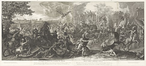 Battle of Arbela, Battles of Alexander, Audran, Gérard, 1640-1703, after Le Brun, Charles, 1619-1690, Etching and engraving