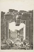Porte du temple de Jupiter à Balbeck, Materials for Voyage pittoresque de la Syrie, de la Phoenicie, de la Palaestine