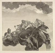 Hercules presented to Hebe by Jupiter, in the company of Juno and other immortals, Apotheosis of Hercules, Le Brun, Charles