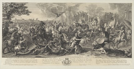 Battle of Arbela, Battles of Alexander, Audran, Benoît, 1661-1721, Audran, Jean, 1667-1756, Le Brun, Charles, 1619-1690, Etching
