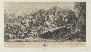 Crossing of the Granicus, Battles of Alexander, Audran, Benoît, 1661-1721, Audran, Jean, 1667-1756, Le Brun, Charles, 1619-1690