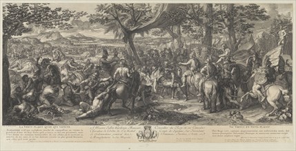 Alexander and Porus, Battles of Alexander, Audran, Benoît, 1661-1721, Audran, Jean, 1667-1756, Le Brun, Charles, 1619-1690