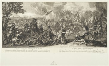 Battle of Arbela, Battles of Alexander, Le Brun, Charles, 1619-1690, Picart, Etienne, 1632-1721, Picault, Pierre, 1680-1711