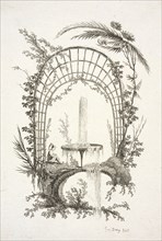 Fountain, Jean Pillement etchings, Deny, Jeanne, 1749-ca. 1815, Pillement, Jean, 1728-1808, Etching, 1770, Jne. Deny fecit