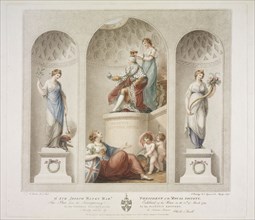 Plate from the Transparency Exhibited at this House on the 10th of March 1789 on the General Illumination for his Majesty's
