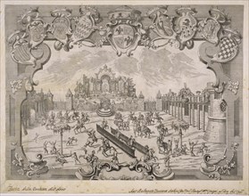 Festa della Porchetta in Bologna, Collection of festival prints, Belmond, Giovanni Antonio, 1696-1775, Etching, engraving