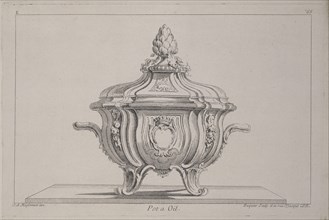 Pot a oil, Ornament Prints Collection, Oeuvre de Juste Aurele Meissonnier peintre sculpteur architecte andc. dessinateur