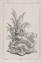 Plate C14 from the Livre de légumes inventées et dessinées par J. Me.r, Chedel, Pierre Quentin, 1705-1763, Huquier, Gabriel