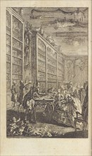 Frontispiece, Catalogue raisonné des tableaux, estampes, coquilles, and autres curiosités, Remy, Pierre, Saint-Aubin, Augustin