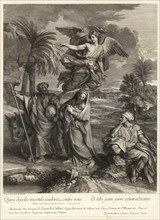 Flight into Egypt, Audran, Gérard, 1640-1703, Verdier, François, 1651-1730, Etching, 16--, A reproductive print after Francois