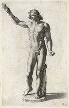 Una statua antica ristaurata nuda, si crede d'un Apollo, Galleria Givstiniana del marchese Vincenzo Givstiniani, Bloemaert