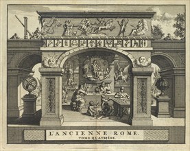 Frontispiece of volume 4, L'ancienne Rome: la principale des villes de l'Europe, avec toutes ses magnificences et ses delices