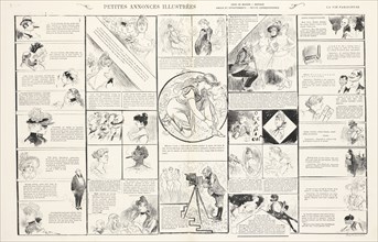 Petites annonces illustrées, Baudouin, Armand, Marcelin, Emile, 1825-1887, Rougeron, Vignerot and Cie, Photomechanical process