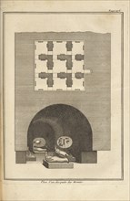 Plan d'un des puits des momies, Description de l'Egypte, Maillet, Benoît de, 1656-1738, Engraving, etching, 1735